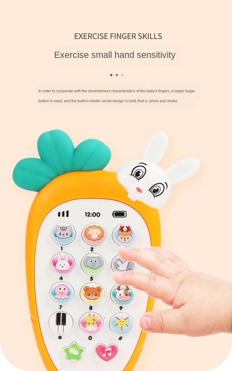 Baby Mobile Phone Infant Early Education Telephone Learning Machine Simulation Music Intellectual Phones Children 0-3 Years Old