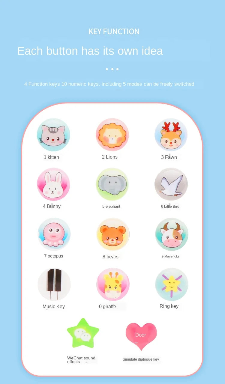 Baby Mobile Phone Infant Early Education Telephone Learning Machine Simulation Music Intellectual Phones Children 0-3 Years Old