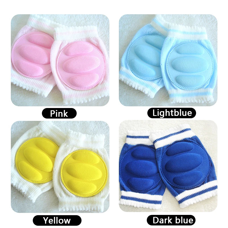 1Pair Baby Knee Pads for Crawling with Sponge,Anti-Slip Knee Pads Leg Warmers Protective Cover for Unisex Babies Infant Toddler