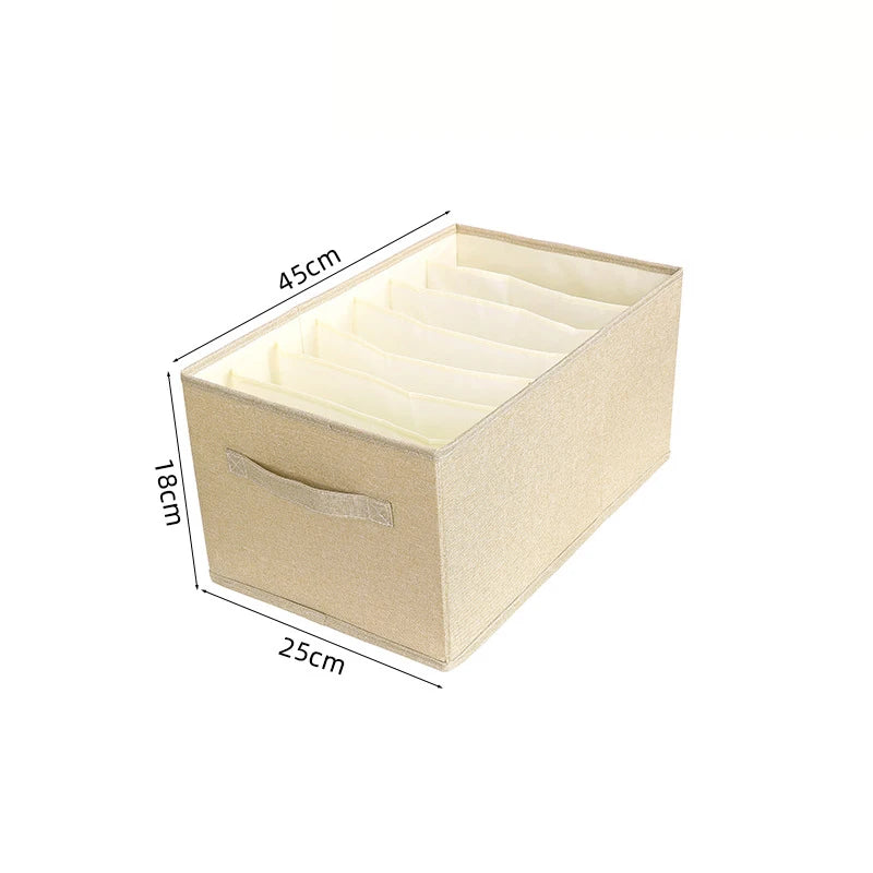 Washable Wardrobe Clothes Organizer Foldable Closet Divider Underwear Drawer Mesh Separation Box for T-shirt,Legging,So