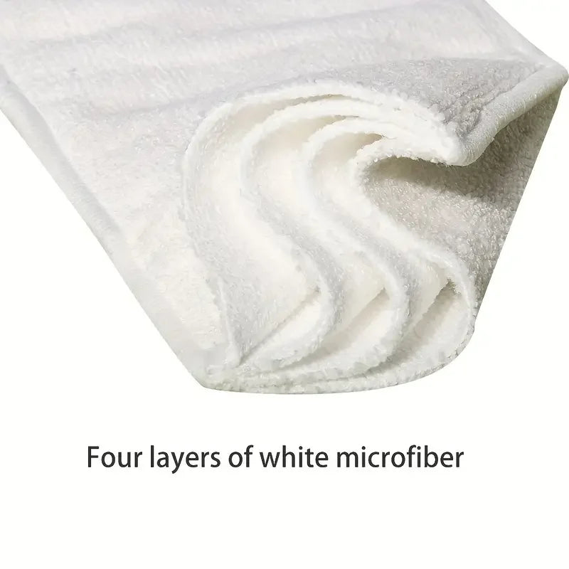 4pcs Washable Microfiber Reusable Adult Diaper Insert Pad Soft Breathable Absorbent Adult Diaper Inserts for Diaper Changing