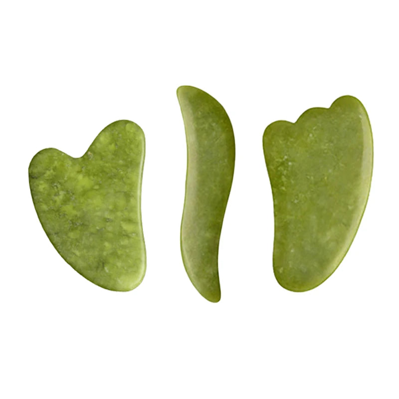 100% Natural Stone Gua Sha Board Set Jade Roller Massager Gouache Scraper Acupuncture Facial Lifting Spa Skin Care Beauty Tools
