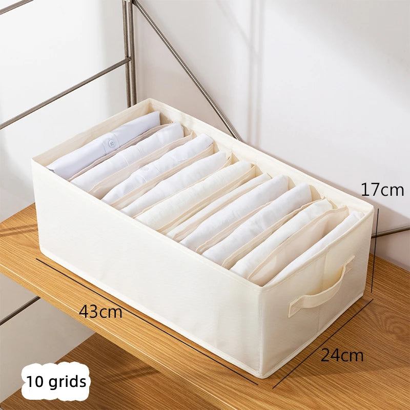 Foldable Drawer Organizer for Jeans Pants Sock Shirts Clothes Storage Box Home Wardrobe Cabinet Drawer Clothes Organizer Storage