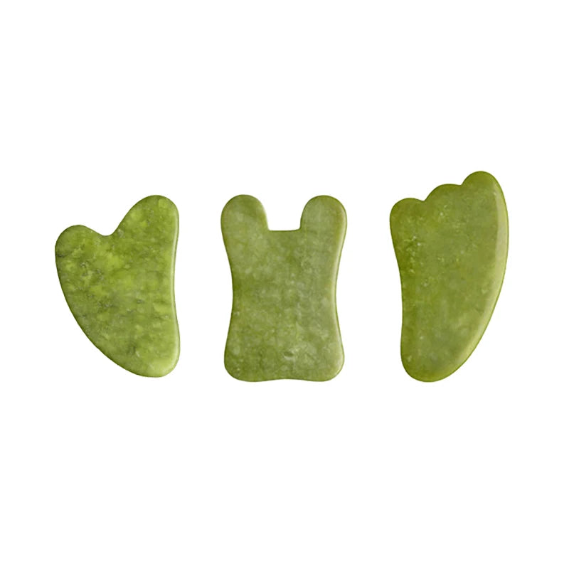 100% Natural Stone Gua Sha Board Set Jade Roller Massager Gouache Scraper Acupuncture Facial Lifting Spa Skin Care Beauty Tools