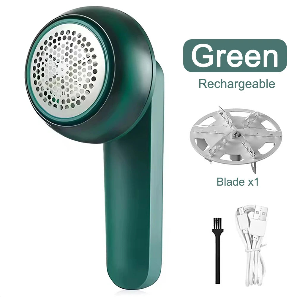 Electric Lint Remover Shaving for Clothes Fuzz Pellet Sweater Fabric Hair Ball Trimmer Portable USB Rechargeable Detachable