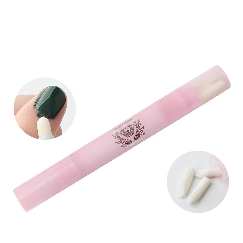 1Pc Nail Art Polish Corrector Removal Pen Cleaning 3 Dry Tips UV Polish Remove Manicure Tool