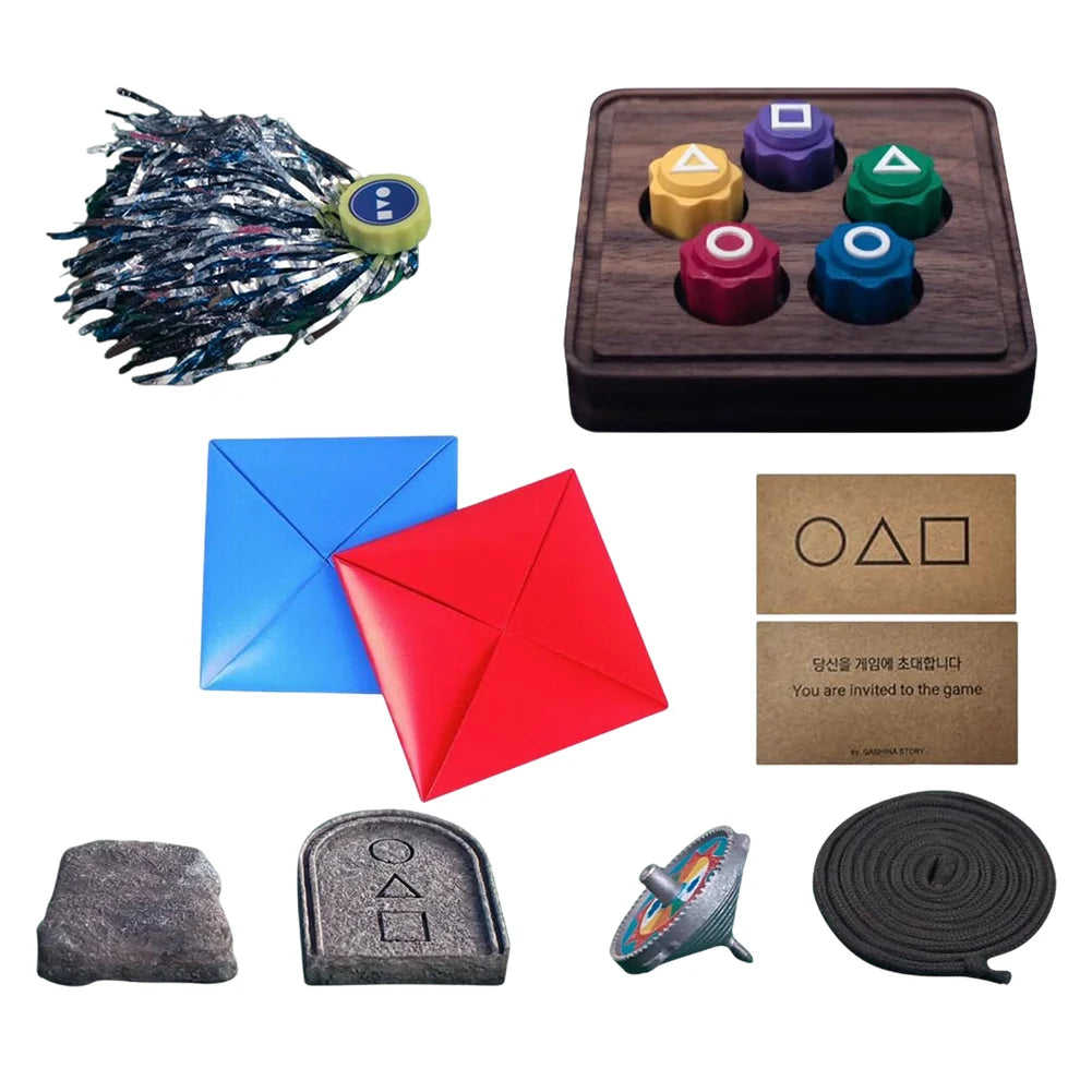 Korean Folk Game Set Gonggi Game Jebi Chagi Biseokchigi Paeng-y DDAKJI Korean Traditional Play Game Family Travel Game