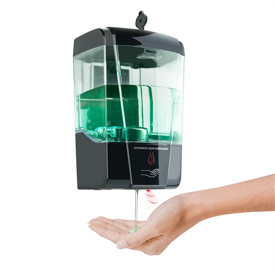 Automatic Hand Soap Dispenser, 700mL/23fl.oz Wall-Mounted ,Touchless Sensor Pump, Battery-Operated for Home, Hotel Use