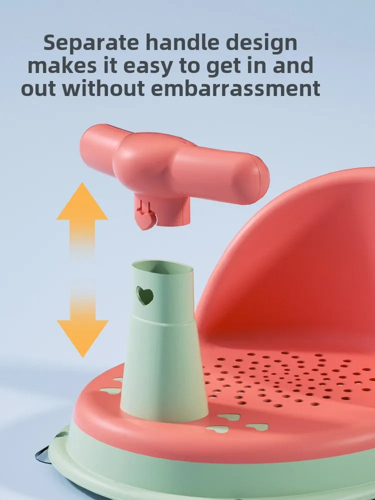 Baby Bathtub Seat Is Safe Non Slip and Suitable for Newborn Adorable Shower Seats for Children Aged 6-18 Months Bath Accessories