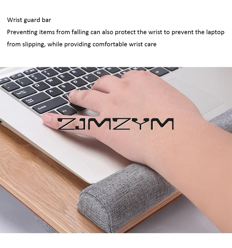 Lap Desk With Pillow Cushion Portable Laptop Desk With Wrist Rest, Mouse Pad, Phone Holder Computer Laptop Stand