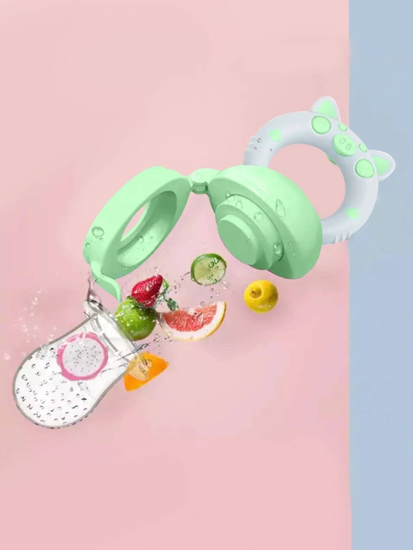 1 Pcs Baby Fruit Feeder Newborn Pacifier Fruit Food Feeding Cute Shape Baby Reborn Silicone Pacifiers For Babies Baby Toys