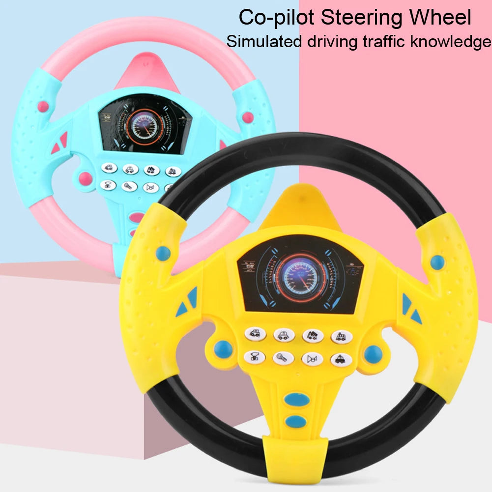 Simulate Driving a Car, Steering Wheel, Electric Toy Sound, CHILDREN'S Music Education, Pushing a Cart, Driving a Vocal Toy