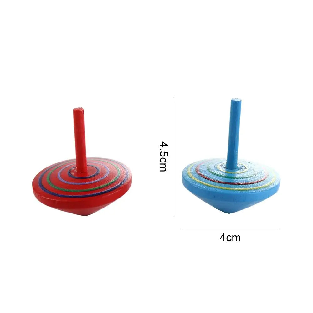 Top DIY Gyroscope Toys Educational Game Wooden Gyro Toys Wooden Rotate Gyro Woode Spinning Top Toy Desktop Spinning Top
