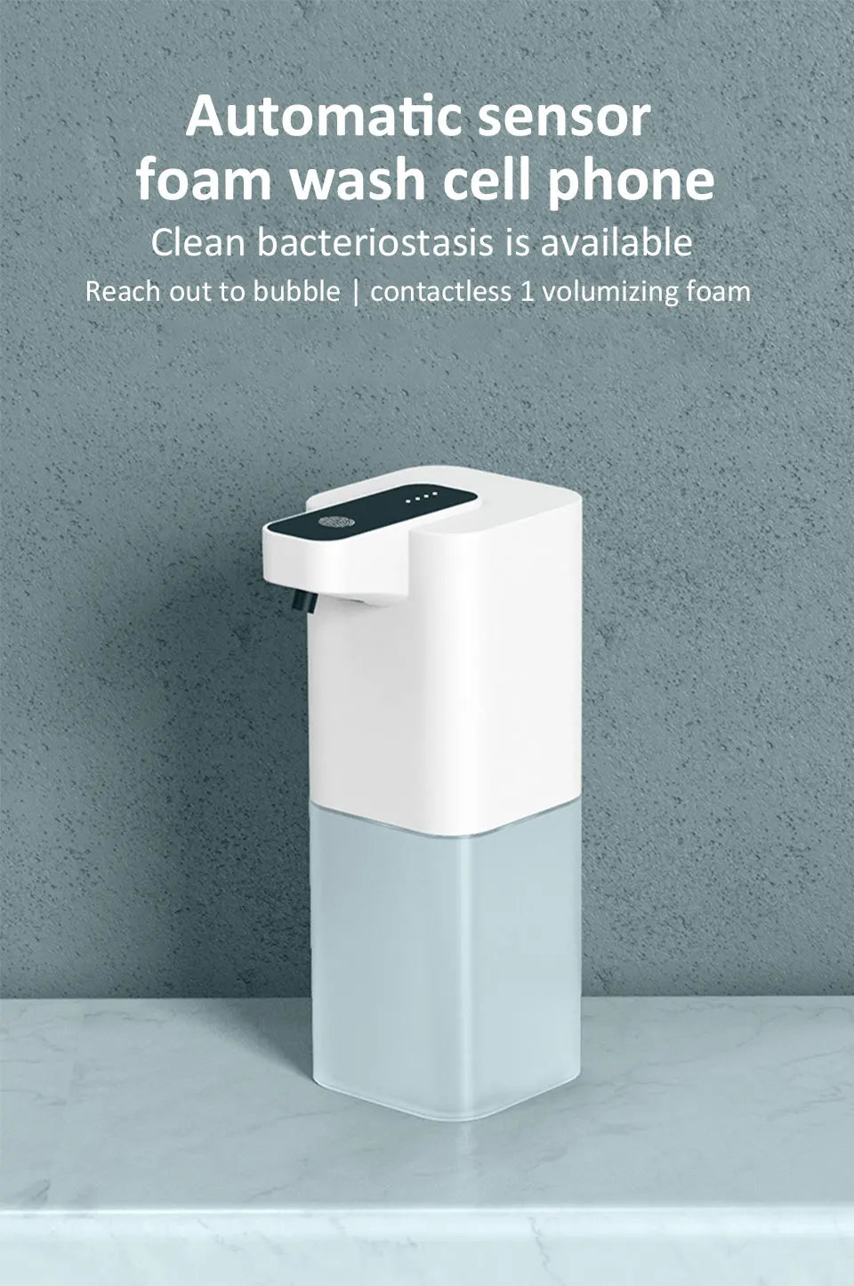 Automatic Inductive Soap Dispenser Smart Hand Washing Soap Machine with USB Charging Touchless Hand Sanitizer Dispenser for Home