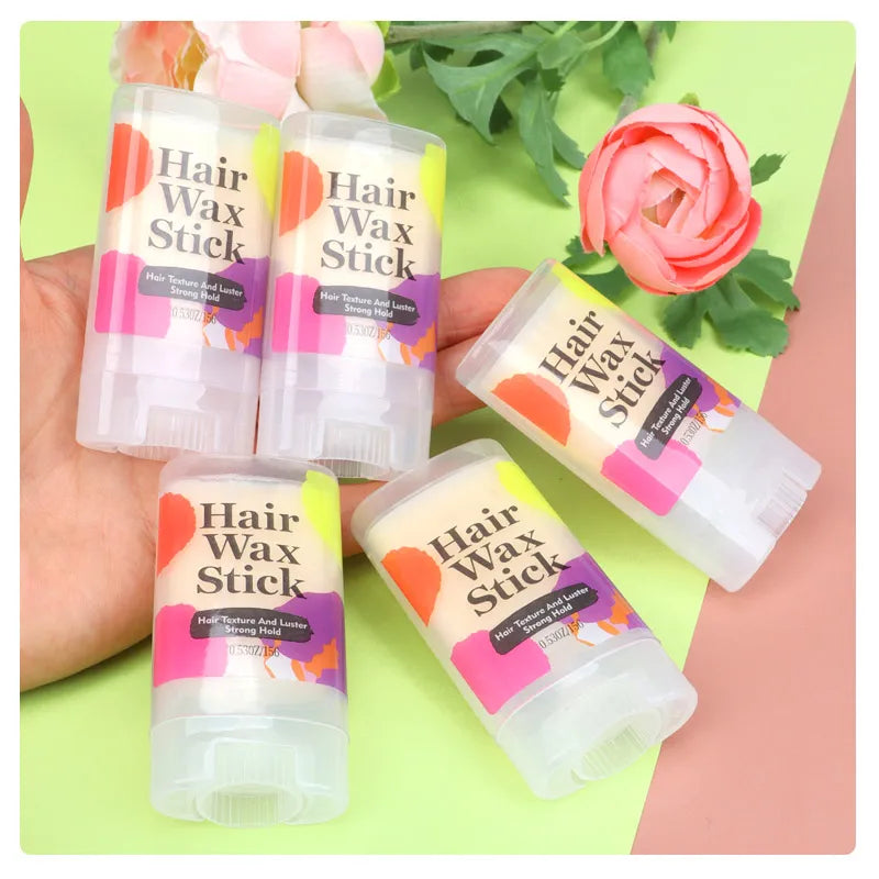 Hair Wax Stick For Fly Aways Frizzy Hair Portable Hair Styling Pomade Stick 1Pcs Travel Size Slick Back Baby Hairs Edge Control