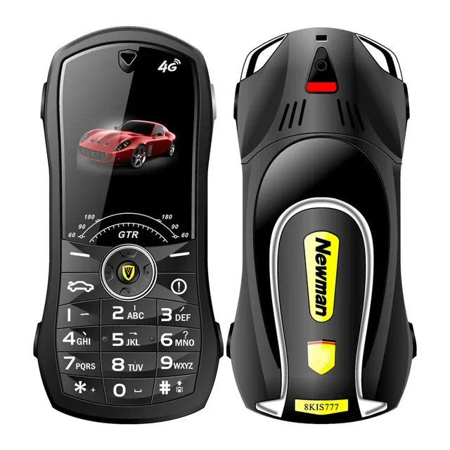 Car Model Mobile Phone 1.8 inch Push Button Mini Car Shape Key Student Dual Sim Telephone MP3 Real Vibration No Camera Cellphone