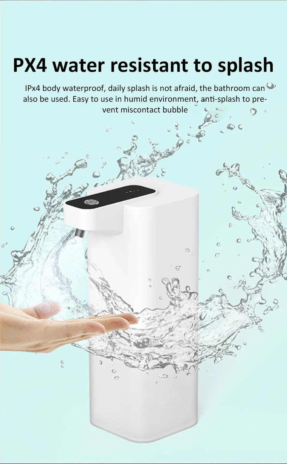 Automatic Inductive Soap Dispenser Smart Hand Washing Soap Machine with USB Charging Touchless Hand Sanitizer Dispenser for Home