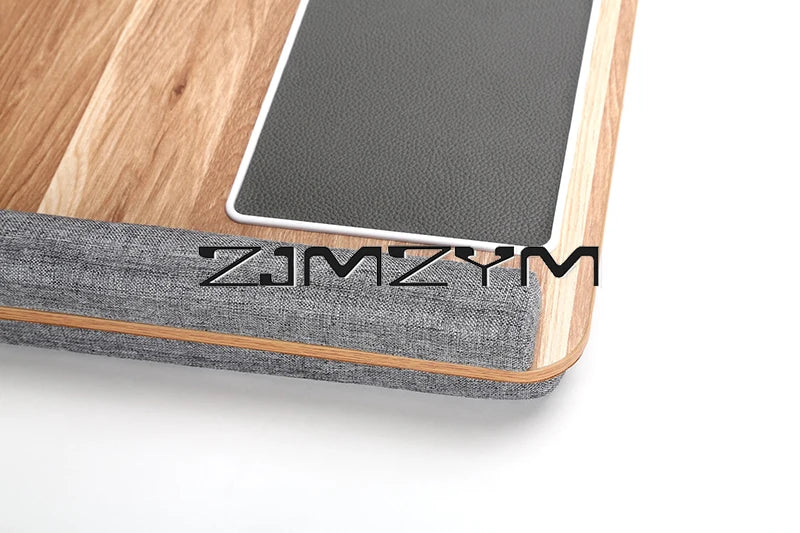 Lap Desk With Pillow Cushion Portable Laptop Desk With Wrist Rest, Mouse Pad, Phone Holder Computer Laptop Stand