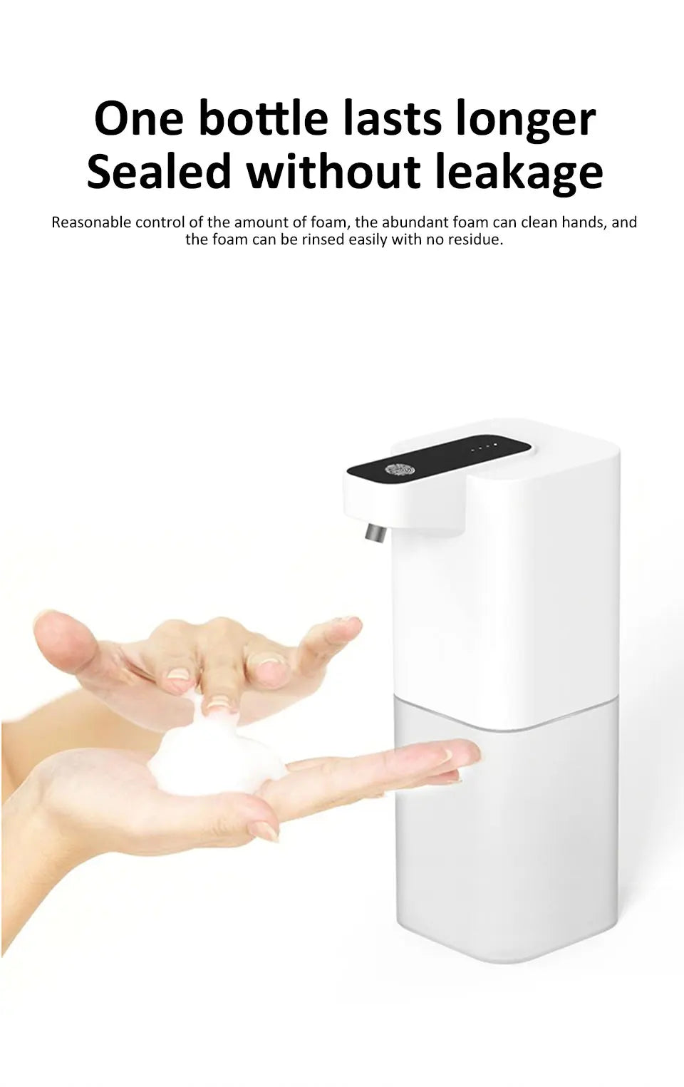 Automatic Inductive Soap Dispenser Smart Hand Washing Soap Machine with USB Charging Touchless Hand Sanitizer Dispenser for Home