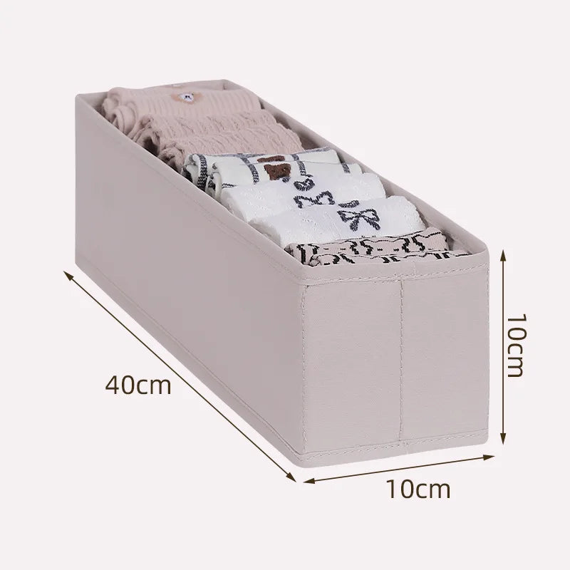Foldable Underwear Organizer Cabinets Drawer Underwear Storage Box Hard Bra Socks Organizer Closet Clothes Storage Organizers