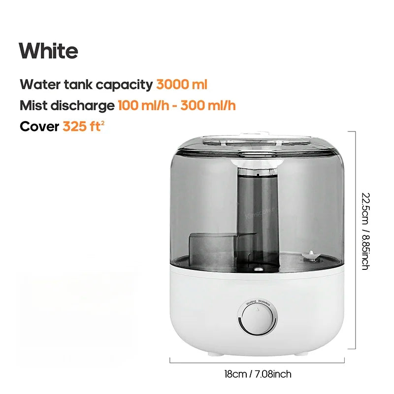 CK2 3L Professional Large Capacity Household Silent Air Humidifier Plant Spray Aroma Diffuser with Remote Control Timer