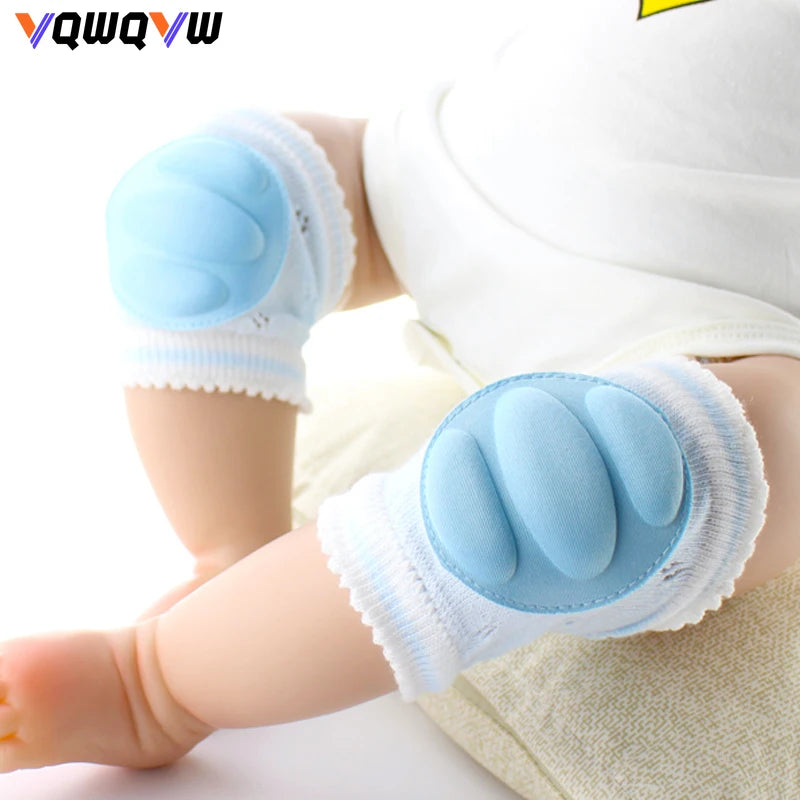 1Pair Baby knee Pads for Crawling - Anti Slip Unisex Baby Knee Protectors - Toddler Leg Warmers with Sponge for Babies Infant