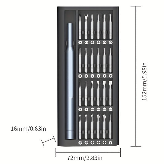 24-in-one multi-functional precision screwdriver set for mobile phone tablet disassembly repair tool bit removal complete set