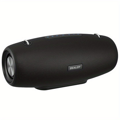 ZEALOT S67 14400mAh 60W Wireless Speakers - Loud Stereo, Booming Bass, Dual Pairing, 40 Hours Playtime, Waterproof, Portable Subwoofer - Includes Shoulder Strap, Charging Cable, Aux Cable, TF USB Plug-in Card, Compatible with