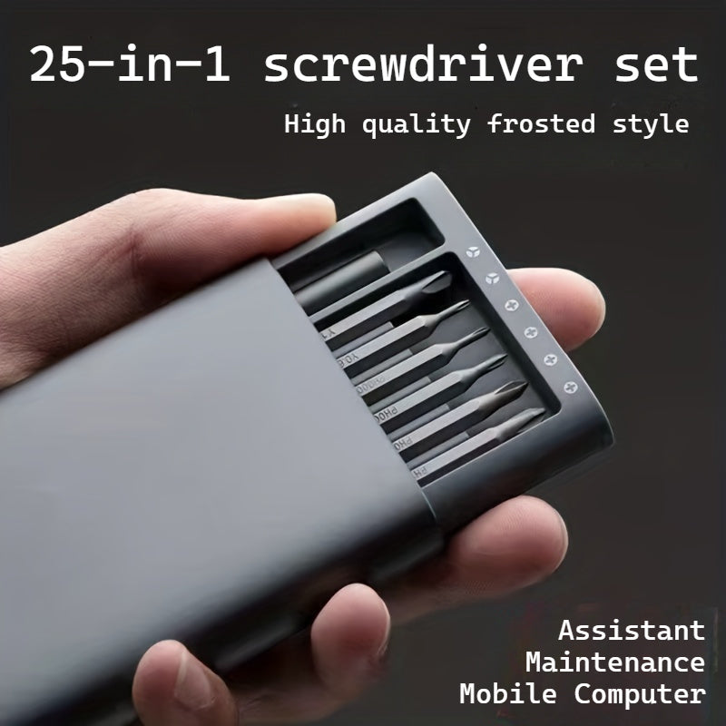 25-in-1 Multi-Function Precision Screwdriver Set, Durable, Uncharged - for Mobile Phone & Tablet Repair