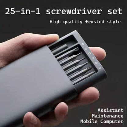 25-in-1 Multi-Function Precision Screwdriver Set, Durable, Uncharged - for Mobile Phone & Tablet Repair