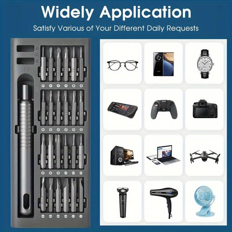 25-in-1 Multi-Function Precision Screwdriver Set, Durable, Uncharged - for Mobile Phone & Tablet Repair