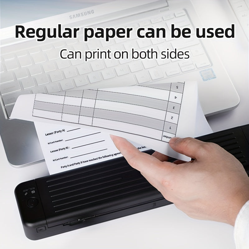 1set A4 Printer P831: 8.5X11in, Heat Transfer Printer, Ink Free, Wireless Connection To Mobile Phone, Tablet, USB Connection To Computer, Printing American Stationery/A4/A5/B5 Ordinary/thermal Paper, Suitable For Mobile Offic