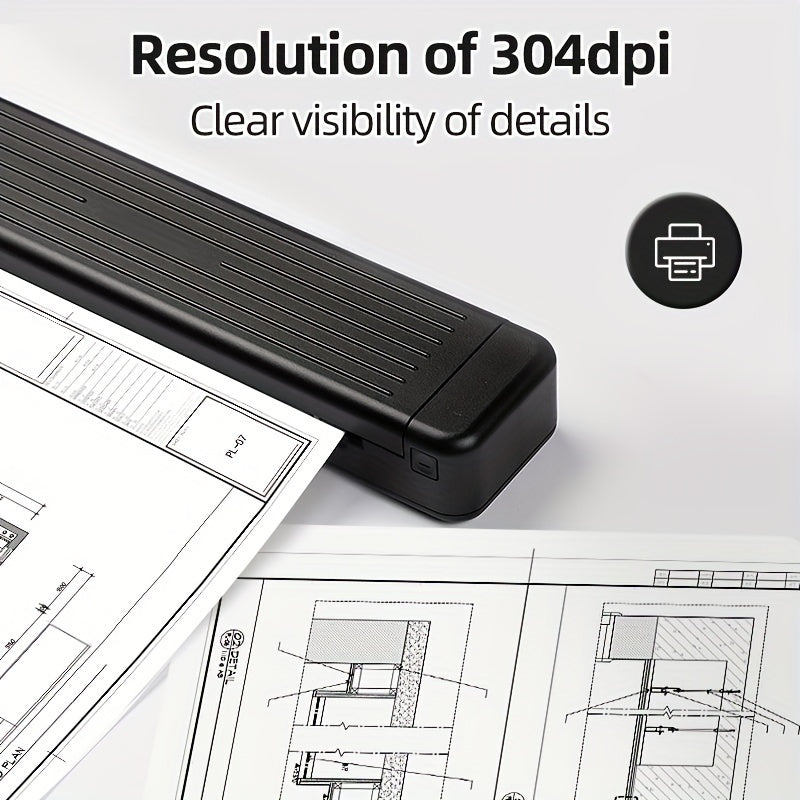 1set A4 Printer P831: 8.5X11in, Heat Transfer Printer, Ink Free, Wireless Connection To Mobile Phone, Tablet, USB Connection To Computer, Printing American Stationery/A4/A5/B5 Ordinary/thermal Paper, Suitable For Mobile Offic