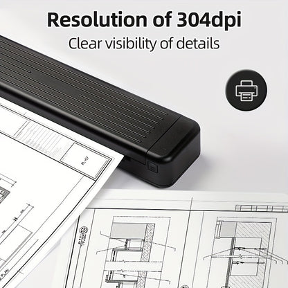 1set A4 Printer P831: 8.5X11in, Heat Transfer Printer, Ink Free, Wireless Connection To Mobile Phone, Tablet, USB Connection To Computer, Printing American Stationery/A4/A5/B5 Ordinary/thermal Paper, Suitable For Mobile Offic