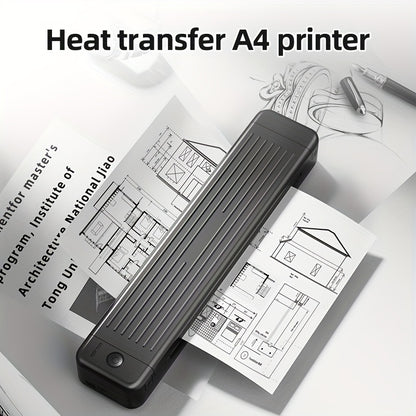 1set A4 Printer P831: 8.5X11in, Heat Transfer Printer, Ink Free, Wireless Connection To Mobile Phone, Tablet, USB Connection To Computer, Printing American Stationery/A4/A5/B5 Ordinary/thermal Paper, Suitable For Mobile Offic