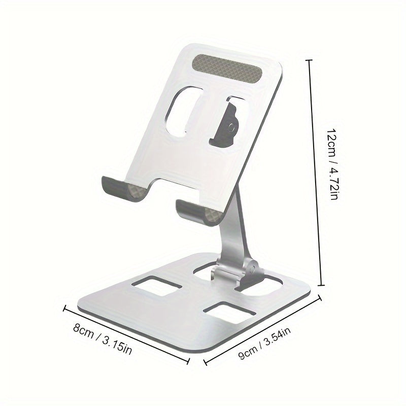 All Metal Foldable Lifting Mobile Phone Holder Lazy Desktop Holder Mobile Phone Tablet Universal Holder Multi Angle Adjustable Mobile Phone Holder Children's Online Class Mobile Phone Holder Base Compact And Portable