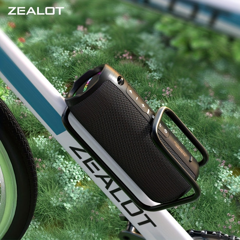 ZEALOT S49 Pro 20W Wireless Speakers, Portable Subwoofer Speaker Wireless Speaker, Dual Pairing, 3000mAh Battery, 10 Hours Playtime Loud Stereo, Booming Bass. Charging Cable And Aux Cable, TF USB Plug-in Card Compatible, Conn