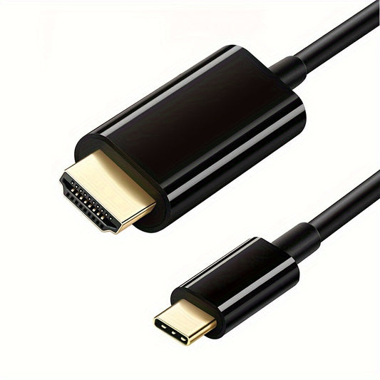 6ft Type C USB C To HDTV 4K Cable Adapter Mobile Phone Tablet HDTV Converter For Samsung Galaxy HUAWEI Macbook Xiaomi Type-C Devices