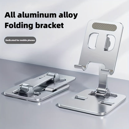 All Metal Foldable Lifting Mobile Phone Holder Lazy Desktop Holder Mobile Phone Tablet Universal Holder Multi Angle Adjustable Mobile Phone Holder Children's Online Class Mobile Phone Holder Base Compact And Portable