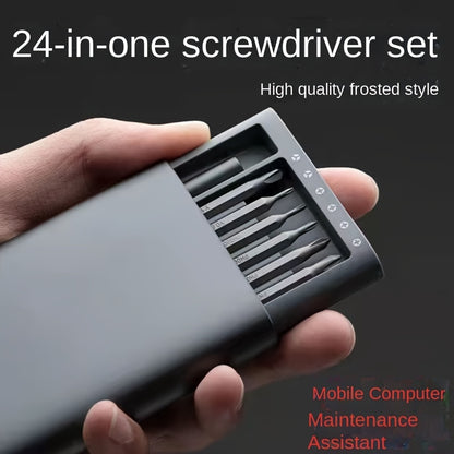 24-in-one multi-functional precision screwdriver set for mobile phone tablet disassembly repair tool bit removal complete set