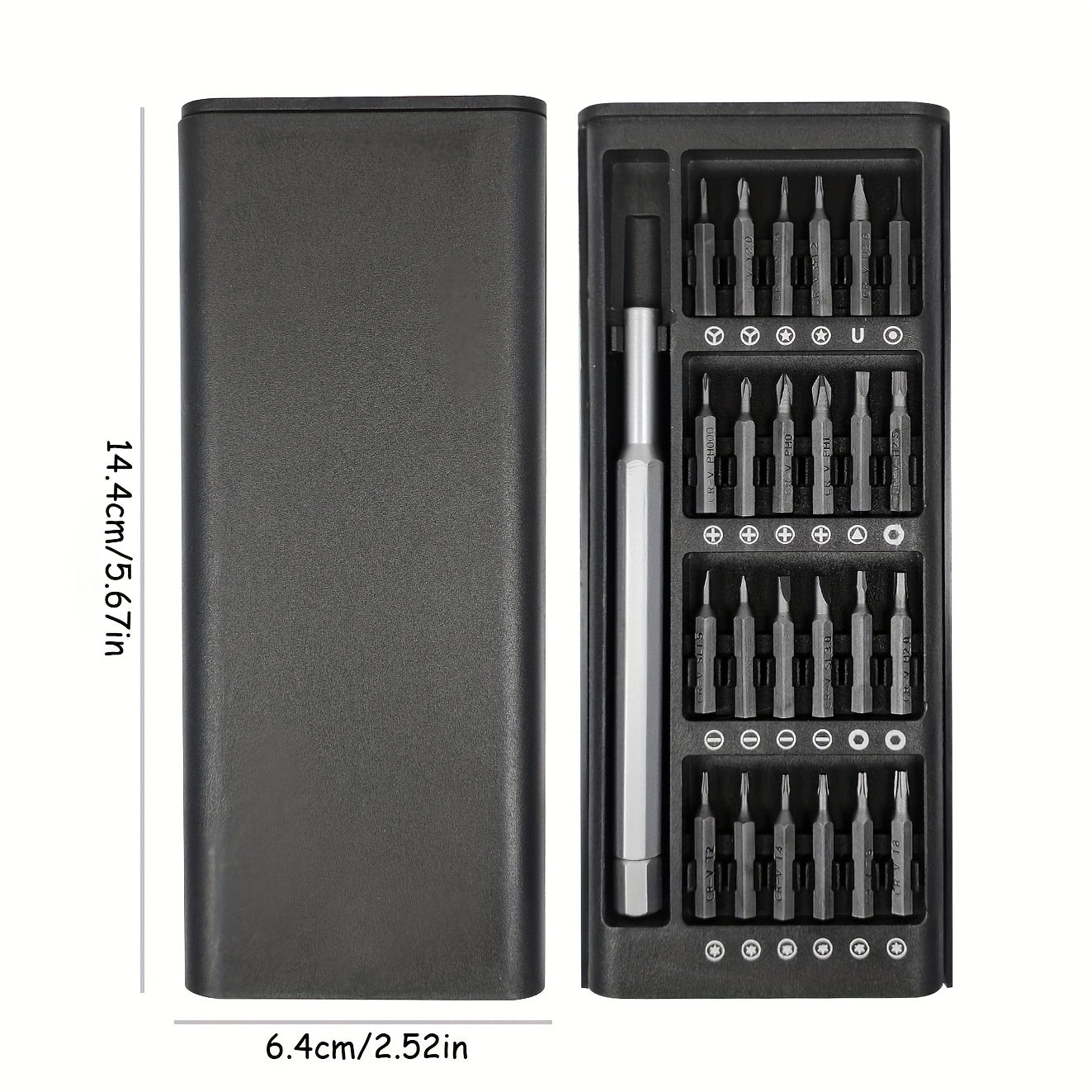 25-in-1 Multi-Function Precision Screwdriver Set, Durable, Uncharged - for Mobile Phone & Tablet Repair