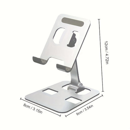 All Metal Foldable Lifting Mobile Phone Holder Lazy Desktop Holder Mobile Phone Tablet Universal Holder Multi Angle Adjustable Mobile Phone Holder Children's Online Class Mobile Phone Holder Base Compact And Portable