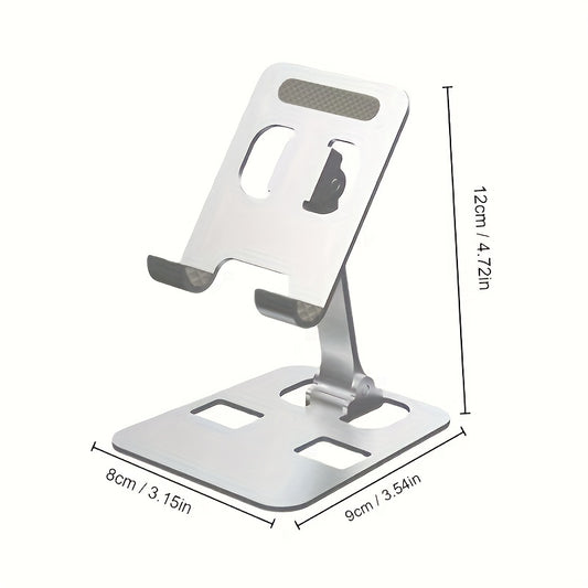 All Metal Foldable Lifting Mobile Phone Holder Lazy Desktop Holder Mobile Phone Tablet Universal Holder Multi Angle Adjustable Mobile Phone Holder Children's Online Class Mobile Phone Holder Base Compact And Portable
