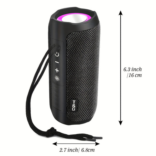 TG227 Portable Wireless Stereo Speaker System - LED Color Light, Ultra Bass, Stereo Subwoofer, USB, TF, FM Radio, Mobile Phone, Tablet, TV Connectivity - Perfect for Outdoor Party, Travel, Home Entertainment