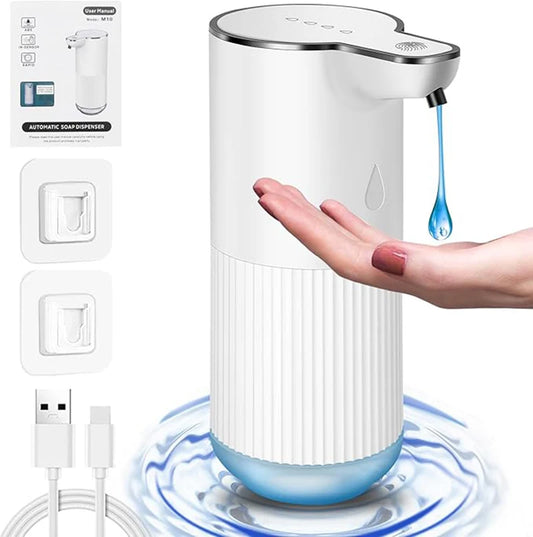 Automatic Infrared Sensor Soap Dispenser Hand Sanitizer Dispenser Wall Mounted Bathroom Kitchen 4-speed Adjustable Rechargeable