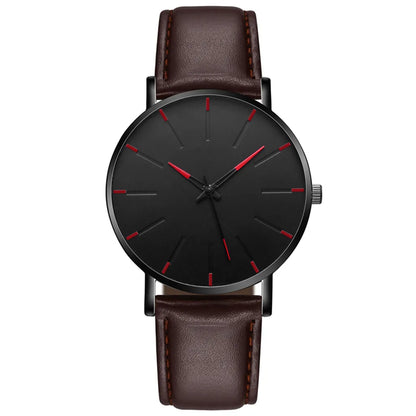 2023 Minimalist Men Fashion Ultra Thin Watches Simple Men Business Stainless Steel Mesh Belt Quartz Watch Relogio Masculino