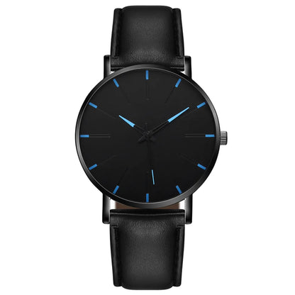 2023 Minimalist Men Fashion Ultra Thin Watches Simple Men Business Stainless Steel Mesh Belt Quartz Watch Relogio Masculino