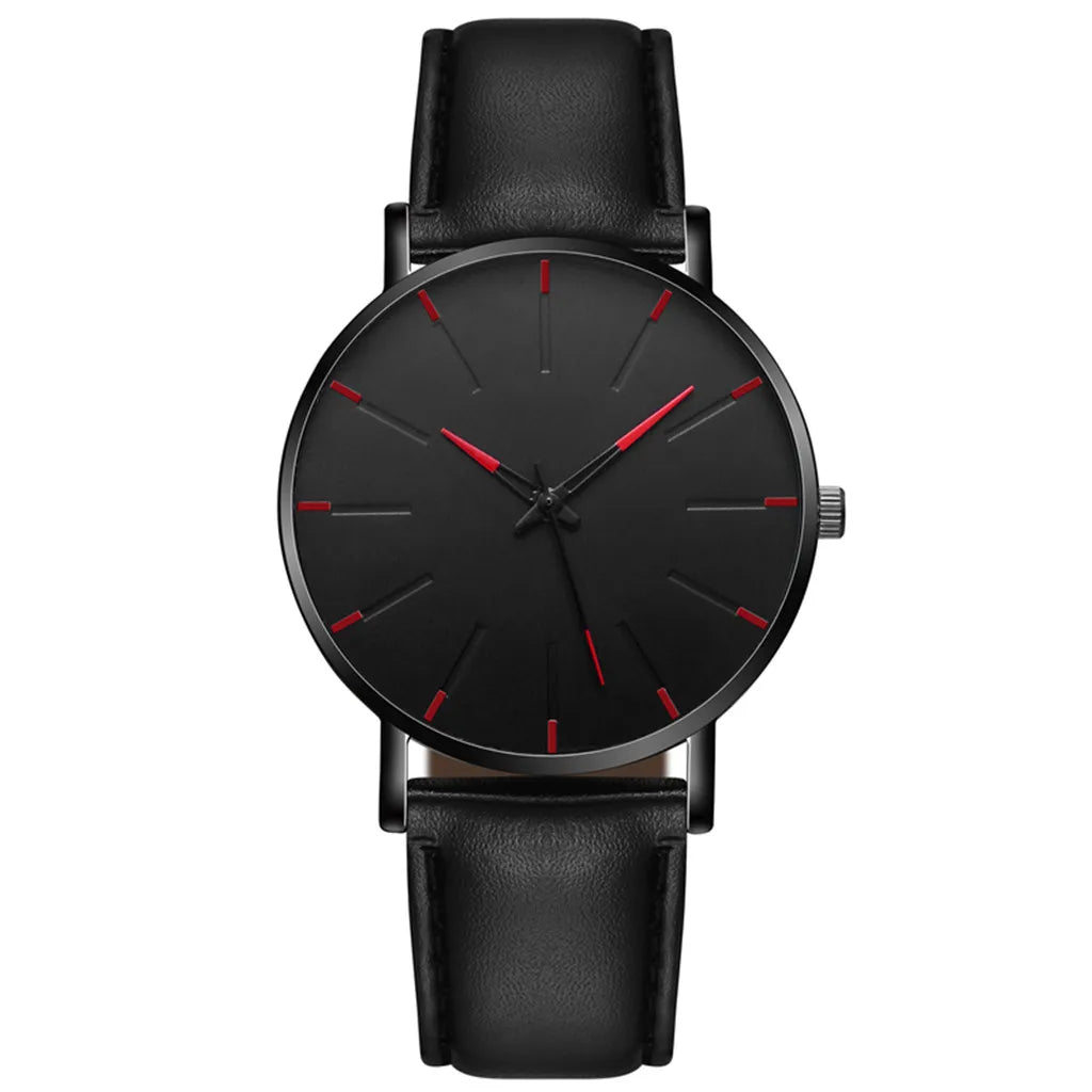 2023 Minimalist Men Fashion Ultra Thin Watches Simple Men Business Stainless Steel Mesh Belt Quartz Watch Relogio Masculino
