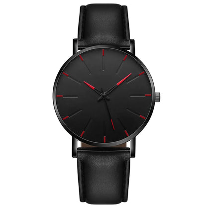 2023 Minimalist Men Fashion Ultra Thin Watches Simple Men Business Stainless Steel Mesh Belt Quartz Watch Relogio Masculino