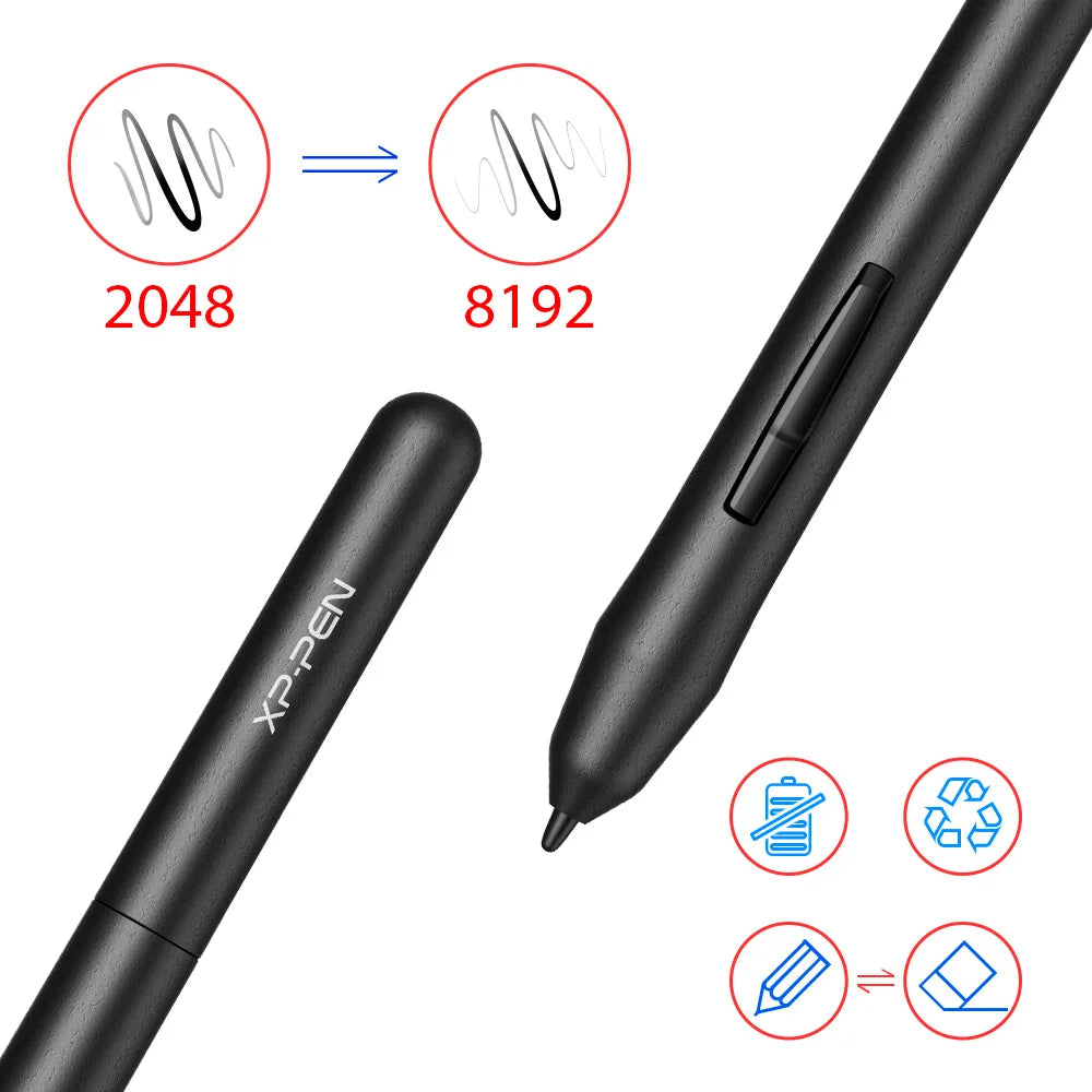 XPPen Star G430S Drawing Tablet Graphics Tablet for OSU Art Design Business Signature with Battery-free Stylus 8192 Levels